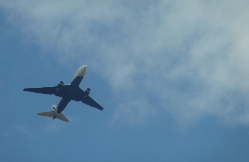 airplane in sky