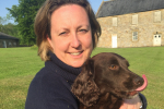 Anne-Marie Trevelyan and dog Trouble