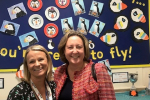 Anne-Marie with Headteacher Helen Bruce