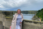 Anne-Marie overlooking the River Tweed