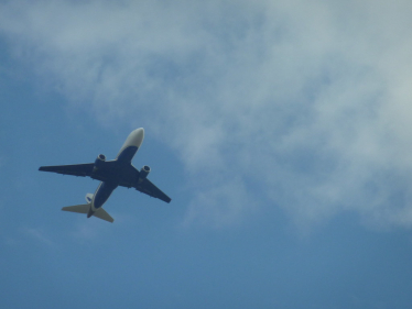 airplane in sky